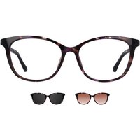 Cat Eye Clip-On Plastic Women’s Prescription Eyeglasses Online Tortoiseshell Size 53 - Free Lenses - Blue Light Block Available - SmartBuy Collection