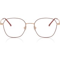 Oval Full Rim Metal Men's Prescription Eyeglasses Online Red Size 50 - Free Lenses - Blue Light Block Available - SmartBuy Collection