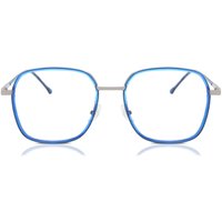 Square Full Rim TR90 Men's Prescription Eyeglasses Online Blue Size 53 - Free Lenses - Blue Light Block Available - SmartBuy Collection
