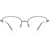 女性用 猫目 金属 黒 サングラス - アンチブルーライト - SmartBuy Collection