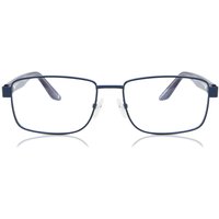Rectangle Full Rim Metal Men's Prescription Eyeglasses Online Blue Size 58 - Free Lenses - Blue Light Block Available - SmartBuy Collection