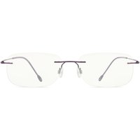 男性用 長方形 チタン 製 Purple サングラス - アンチブルーライト - SmartBuy Collection