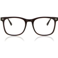 男性用 正方形 プラスチック 茶色 サングラス - アンチブルーライト - SmartBuy Collection