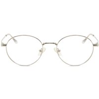 男性用 楕円形 金属 Silver サングラス - アンチブルーライト - SmartBuy Collection