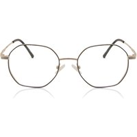 男性用 Geometric 金属 金色 サングラス - アンチブルーライト - SmartBuy Collection