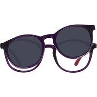 Oval Clip-On Plastic Men's Prescription Eyeglasses Online Purple Size 45 - Free Lenses - Blue Light Block Available - SmartBuy Collection