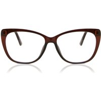 女性用 猫目 プラスチック 茶色 サングラス - アンチブルーライト - SmartBuy Collection
