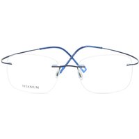 男性用 長方形 チタン 製 青 サングラス - アンチブルーライト - SmartBuy Collection