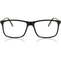 男性用 長方形 プラスチック 黒 サングラス - アンチブルーライト - SmartBuy Collection