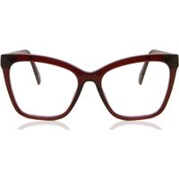 女性用 猫目 プラスチック バーガンディ サングラス - アンチブルーライト - SmartBuy Collection