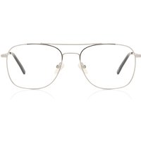 Pilot Full Rim Metal Men's Prescription Eyeglasses Online Silver Size 56 - Free Lenses - Blue Light Block Available - SmartBuy Collection