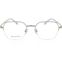 男性用 正方形 金属 Silver サングラス - アンチブルーライト - SmartBuy Collection