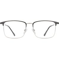 男性用 正方形 金属 黒 サングラス - アンチブルーライト - SmartBuy Collection