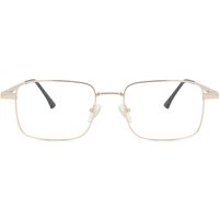 男性用 長方形 金属 金色 サングラス - アンチブルーライト - SmartBuy Collection
