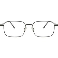 Rectangle Full Rim Metal Men's Prescription Eyeglasses Online Black Size 54 - Free Lenses - Blue Light Block Available - SmartBuy Collection