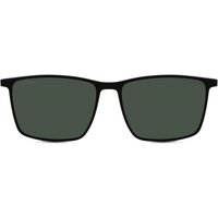 Square Full Rim TR90 Men's Prescription Eyeglasses Online Black Size 56 - Free Lenses - Blue Light Block Available - SmartBuy Collection