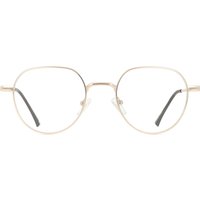 男性用 楕円形 金属 金色 サングラス - アンチブルーライト - SmartBuy Collection