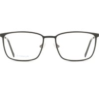 Rectangle Full Rim Titanium Men's Prescription Eyeglasses Online Black Size 54 - Free Lenses - Blue Light Block Available - SmartBuy Collection