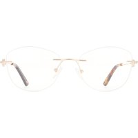 女性用 猫目 チタン 製 金色 サングラス - アンチブルーライト - SmartBuy Collection