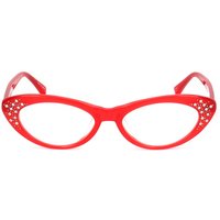 Linda Farrow AGENT PROVOCATEUR AP21 C18 Women’s Eyeglasses Red Size 52 - Blue Light Block Available