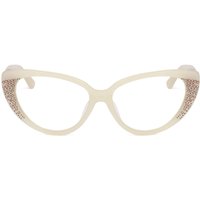 Linda Farrow AGENT PROVOCATEUR AP19 C4 Women’s Eyeglasses White Size 54 - Blue Light Block Available