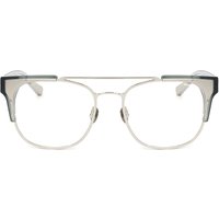 Linda Farrow KRIS VAN ASSCHE KVA50 C5 Men's Eyeglasses Silver Size 55 - Blue Light Block Available