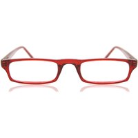男性用 長方形 プラスチック 赤 サングラス - アンチブルーライト - SmartBuy Collection