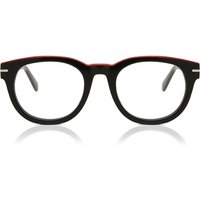 Oval Full Rim Plastic Men's Prescription Eyeglasses Online Black Size 49 - Free Lenses - Blue Light Block Available - Arise Collective