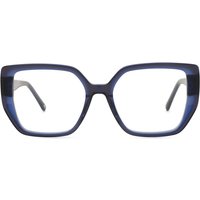 Oversized Full Rim Plastic Men's Prescription Eyeglasses Online Blue Size 54 - Free Lenses - Blue Light Block Available - Arise Collective
