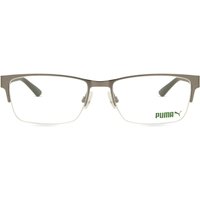 Puma PU0472O 008 Men's Eyeglasses Silver Size 60 - Blue Light Block Available