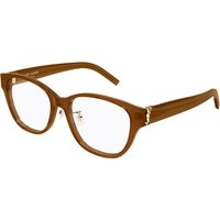 Saint Laurent SL M169/F Asian Fit 005 Women’s Eyeglasses Brown Size 54 - Blue Light Block Available