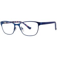 Kensie PATCH Blue Jean Men's Eyeglasses Blue Size 46 - Blue Light Block Available
