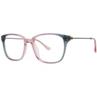 Kensie Shook Pink Blue Men's Eyeglasses Blue Size 54 - Blue Light Block Available