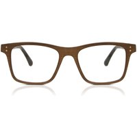 男性用 正方形 木製 茶色 サングラス - アンチブルーライト - SmartBuy Collection