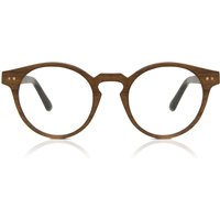 男性用 楕円形 木製 茶色 サングラス - アンチブルーライト - SmartBuy Collection