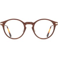 男性用 円形 木製 茶色 サングラス - アンチブルーライト - SmartBuy Collection