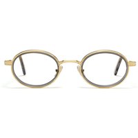L.G.R Karnak 6823 Men's Eyeglasses Gold Size 45 - Blue Light Block Available