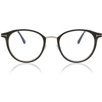 Tom Ford FT5528-B 002 Blue-Light Block Men's Eyeglasses Black Size 49 - Blue Light Block Available