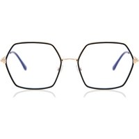 トム フォード トム フォード Tom Ford FT5615-B 001 青-Light Block サングラス - 女性用 - 黒