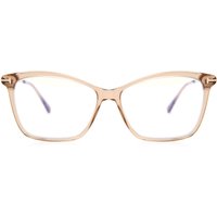 Tom Ford FT5687-B 045 Blue-Light Block Women’s Eyeglasses Brown Size 56 - Blue Light Block Available