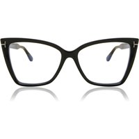 Tom Ford FT5844-B 001 Blue-Light Block Women’s Eyeglasses Black Size 55 - Blue Light Block Available