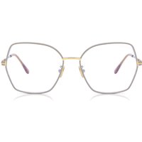 Tom Ford FT5876-B 014 Blue-Light Block Women’s Eyeglasses Silver Size 56 - Blue Light Block Available