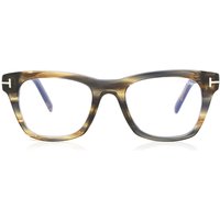 Tom Ford FT5886-B 045 Blue-Light Block Men's Eyeglasses Brown Size 50 - Blue Light Block Available