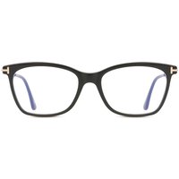 Tom Ford FT5712-B 001 Blue-Light Block Women’s Eyeglasses Black Size 50 - Blue Light Block Available