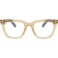 Tom Ford FT5963-B 045 Blue-Light Block Men's Eyeglasses Brown Size 50 - Blue Light Block Available