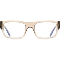 Tom Ford FT6034-B 051 Blue-Light Block Men's Eyeglasses Brown Size 54 - Blue Light Block Available
