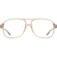Tom Ford FT6058-B 051 Blue-Light Block Men's Eyeglasses Brown Size 58 - Blue Light Block Available