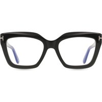 Tom Ford FT6093-B 001 Blue-Light Block Women’s Eyeglasses Black Size 53 - Blue Light Block Available