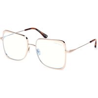 Tom Ford FT6098-B 028 Blue-Light Block Women’s Eyeglasses Gold Size 55 - Blue Light Block Available
