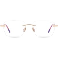 トム フォード トム フォード Tom Ford FT6117-B 028 青-Light Block サングラス - 男性用 - 金色
